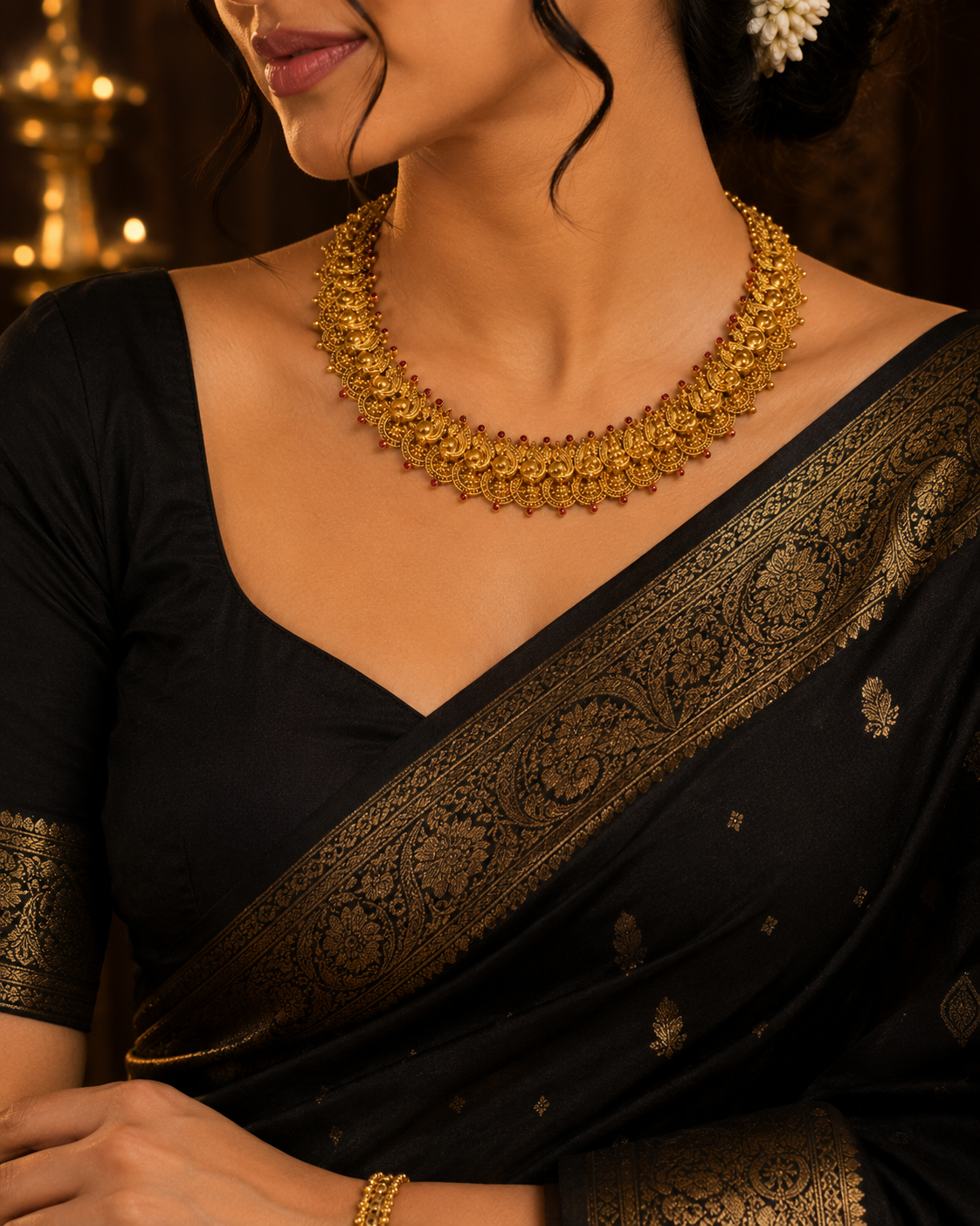 Lakshmi Coin Haram Necklace - Image 2