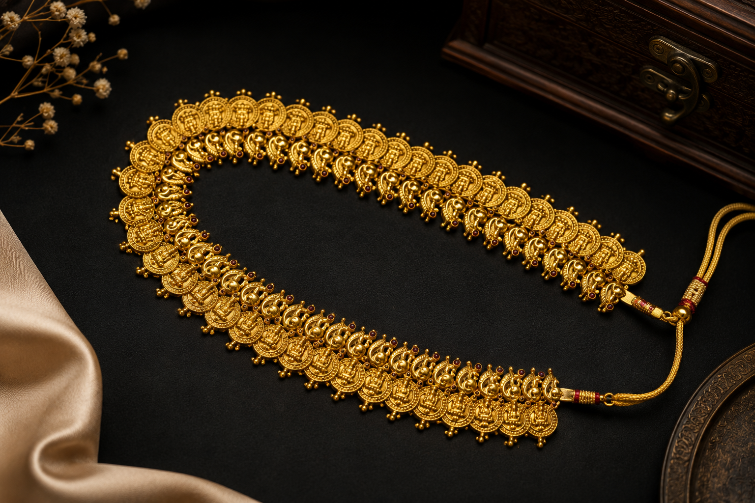 Lakshmi Coin Haram Necklace - Image 4