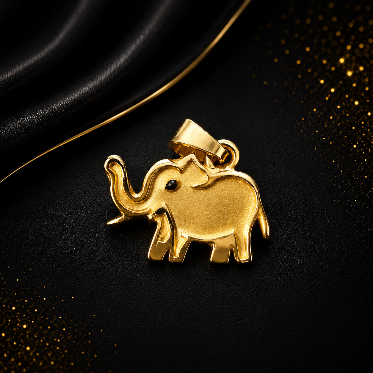 Tiny Elephant Lucky Charm Pendant - Image 3