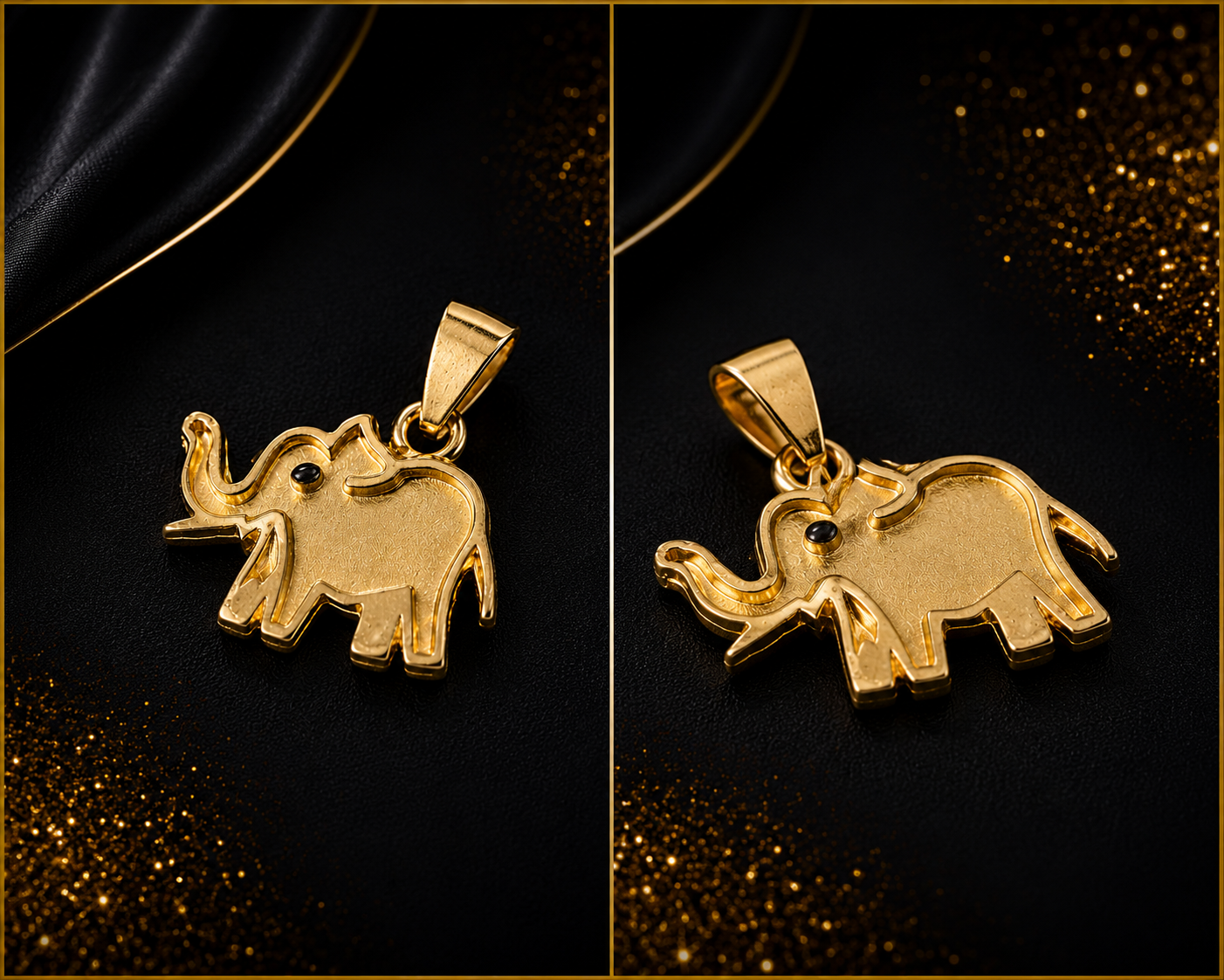 Tiny Elephant Lucky Charm Pendant - Image 2