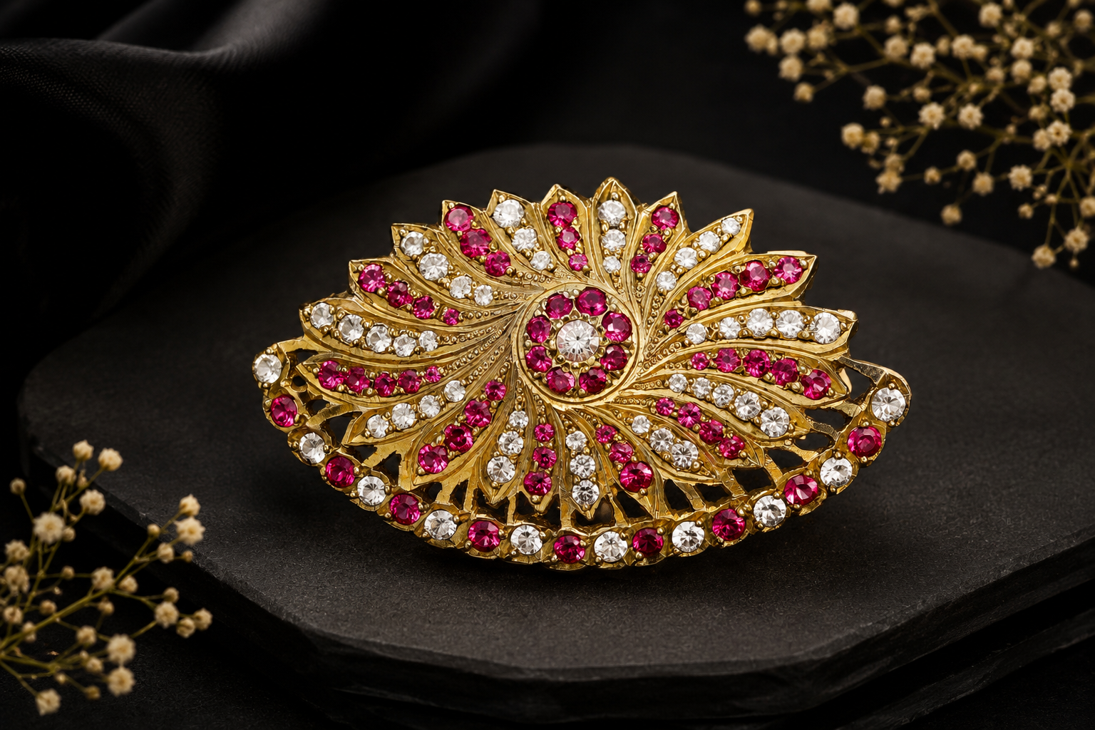 Designer Floral Pendant Pathakkam - Image 5