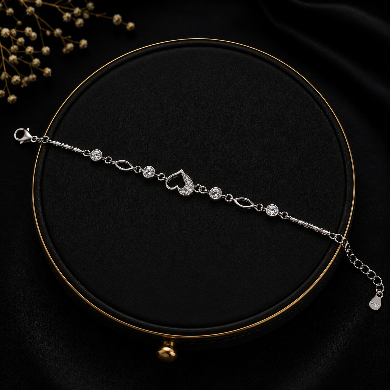 Round Heart & Round Heart Shape Bracelet - Image 3