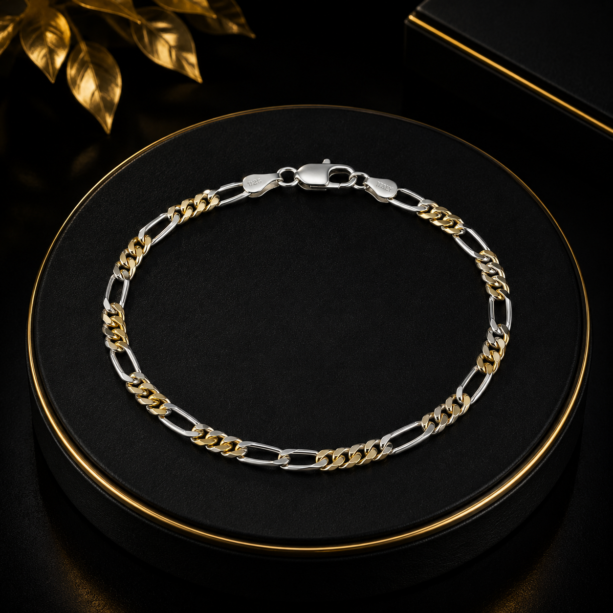 Regular Round & Oval Design Gents Bracelet