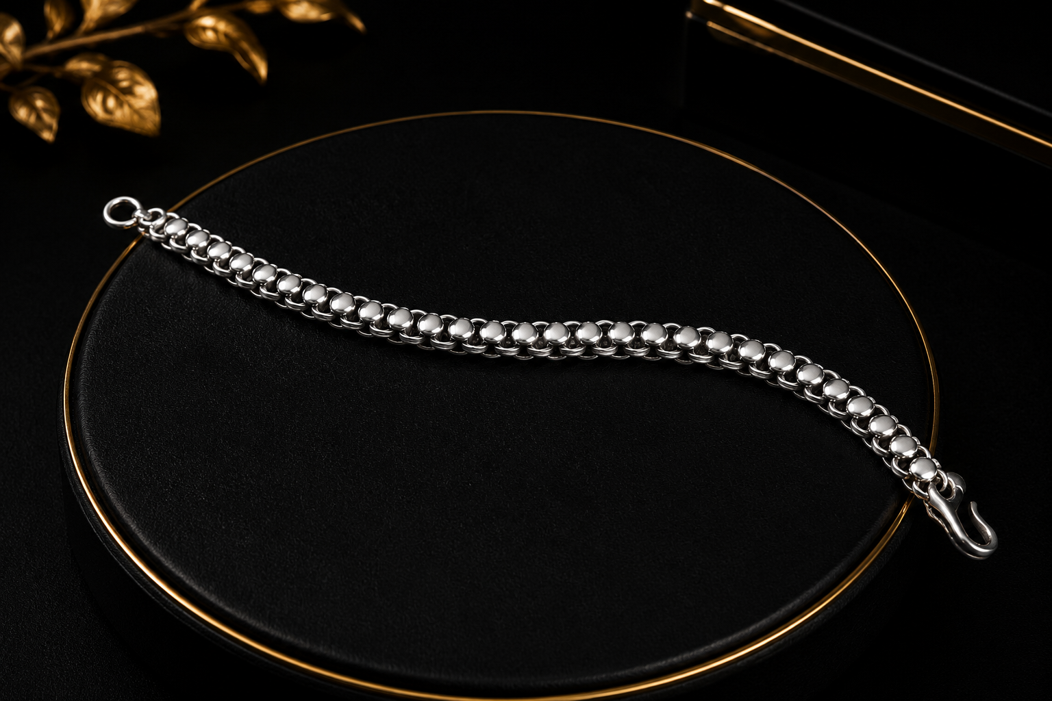 Plain Round Ball Unisex Bracelet - Image 6