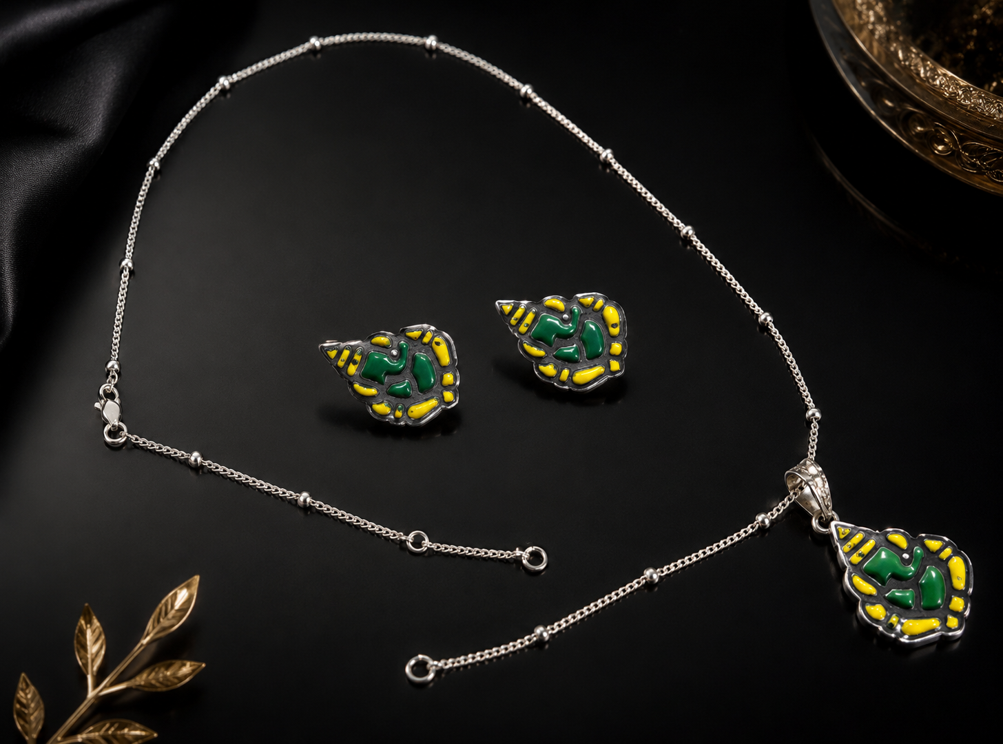 Ganapathy Pendant Set – 925 Sterling Silver - Image 6